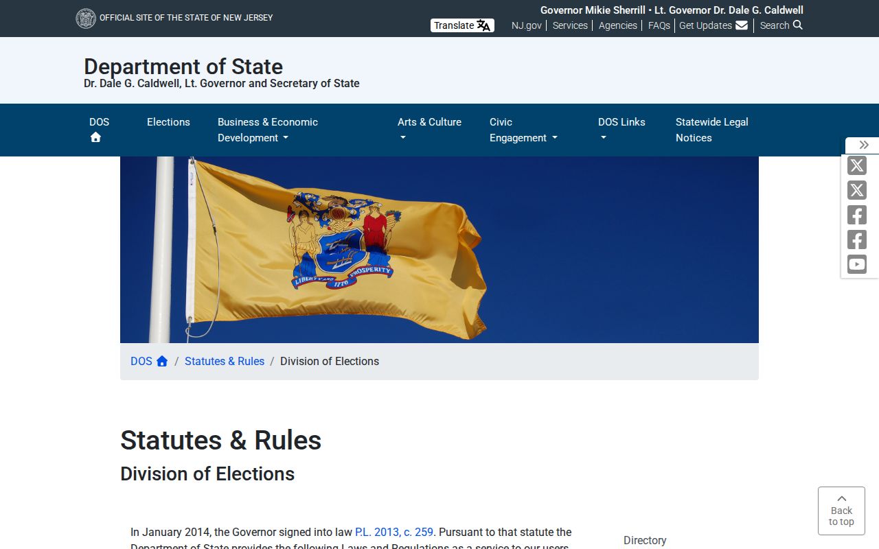 Passaic County ZIP code research New Jersey voter-list rules